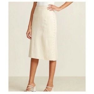Madewell Linen Midi Skirt - size 2